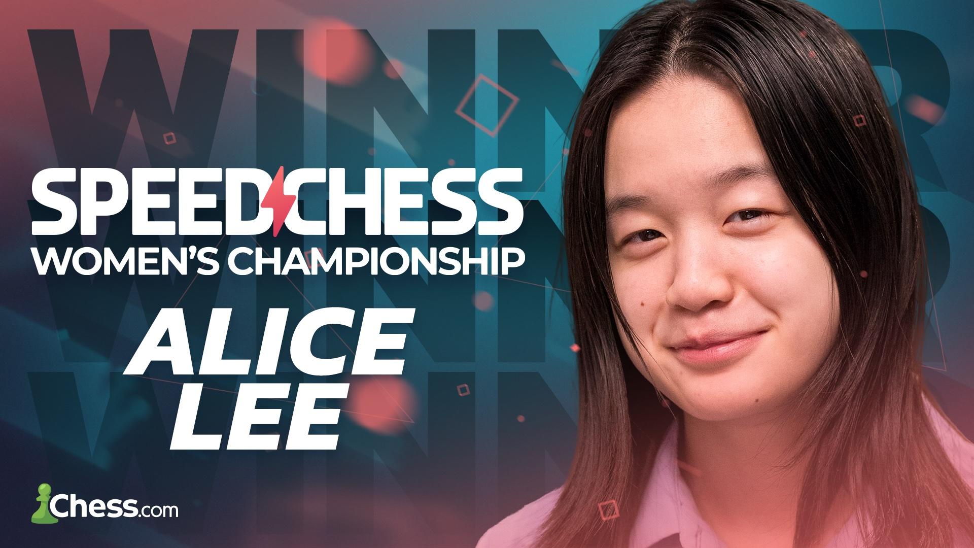 16-Year-Old Alice Lee Wins Women's Speed Chess Championship